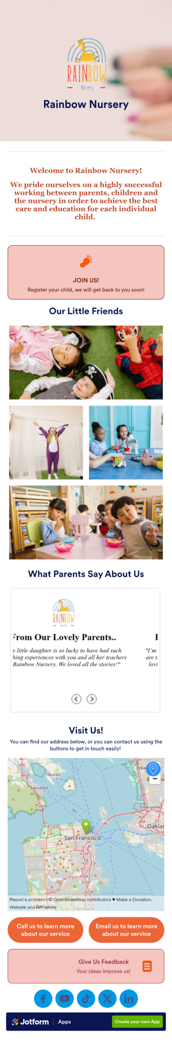 Nursery App Template