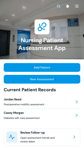 Nursing Patient Assessment App Template