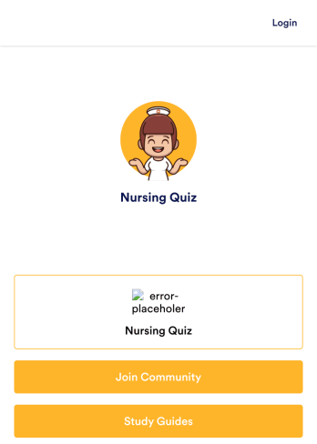 Nursing Quiz App Template