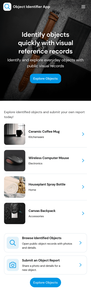 Object Identifier App Template