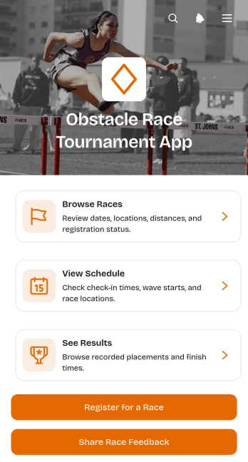 Obstacle Race Tournament App Template