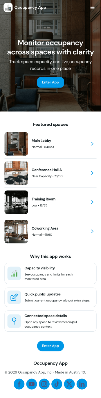 Occupancy App Template