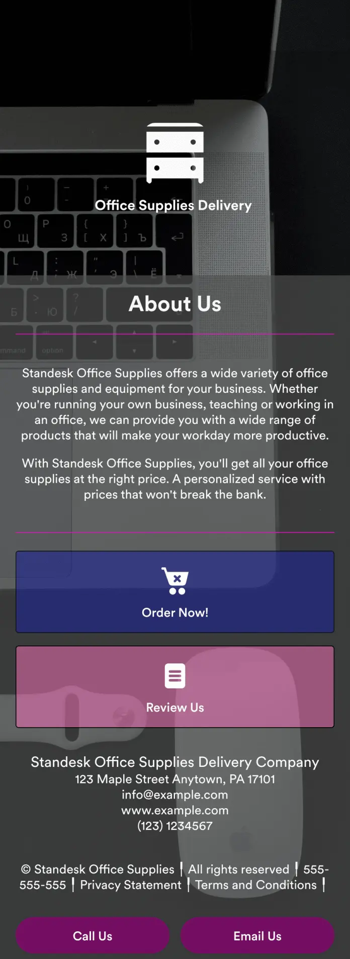 Office Supplies Delivery App