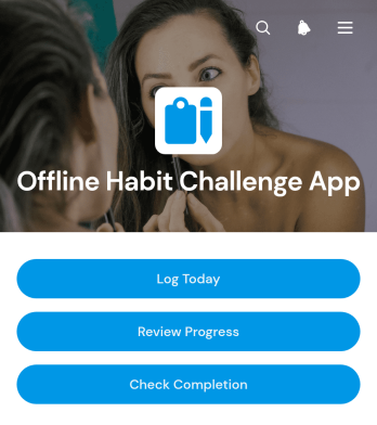 Offline Habit Challenge App Template