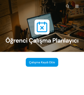 Öğrenci Çalışma Planlayıcı Uygulama Șablonu