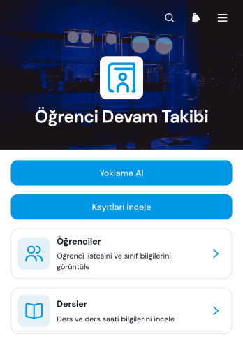 Öğrenci Yoklama Uygulama Șablonu