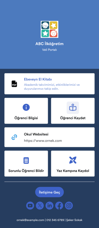 Okul Veli Uygulama Șablonu