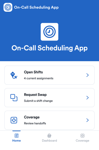 On-Call Scheduling App Template
