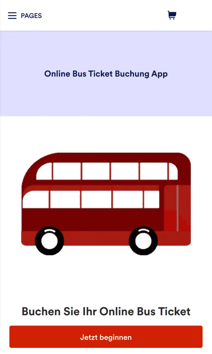 Online Bus Ticket Buchung App