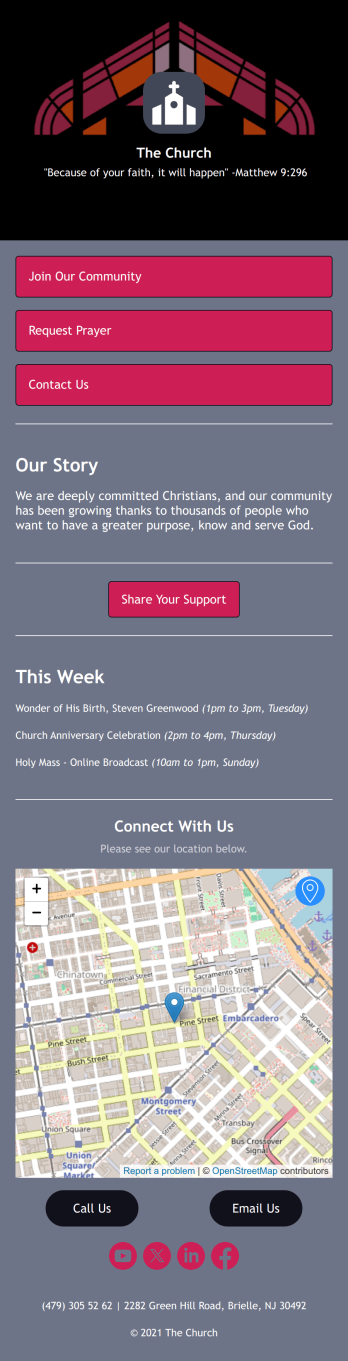 Online Church App Template