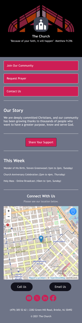 Online Church App Template