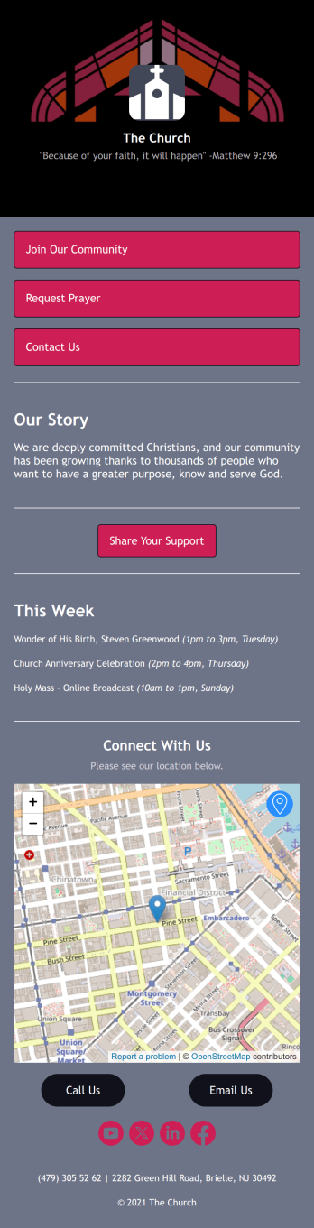 Online Church App Template