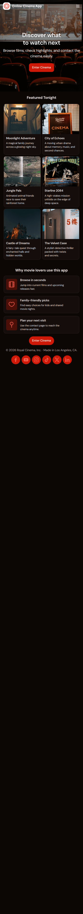 Custom Online Cinema App