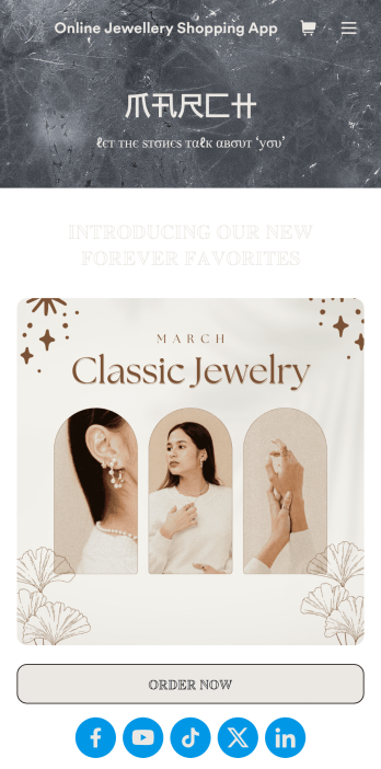 Online Jewelry Shopping App Template