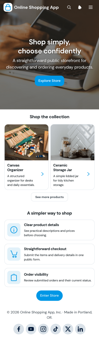 Online Shopping App Template