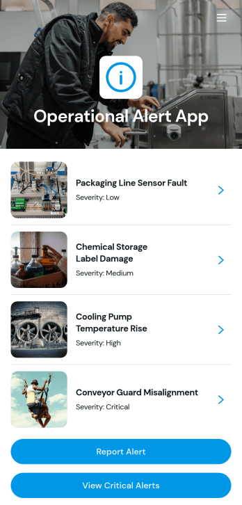 Operational Alert App Template