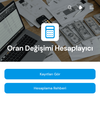 Oran Değişikliği Hesaplama Uygulama Șablonu