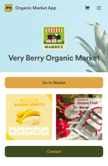 Organic Market App Template