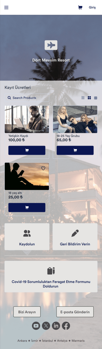 Otel Müşterisi Kayıt Formu Uygulama Șablonu