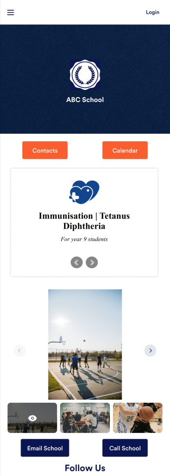 Our School App Template