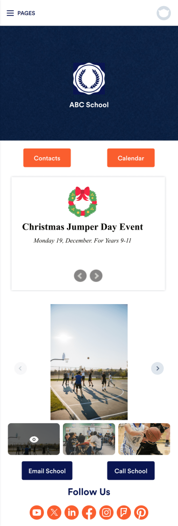 Our School App Template