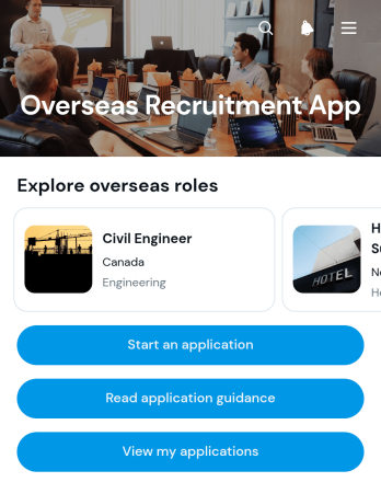 Overseas Recruitment App Template