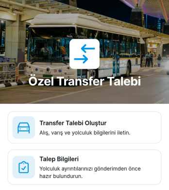 Özel Transfer Talep Uygulama Șablonu