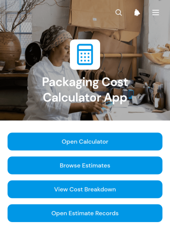 Packaging Cost Calculator App Template