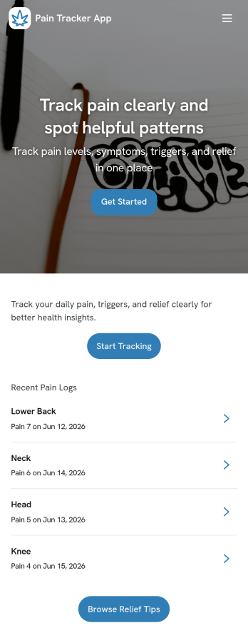 Pain Tracker App Template