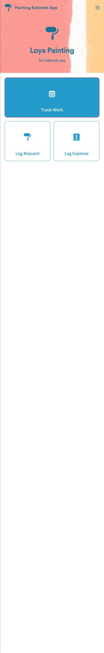 Custom Painting Estimate App