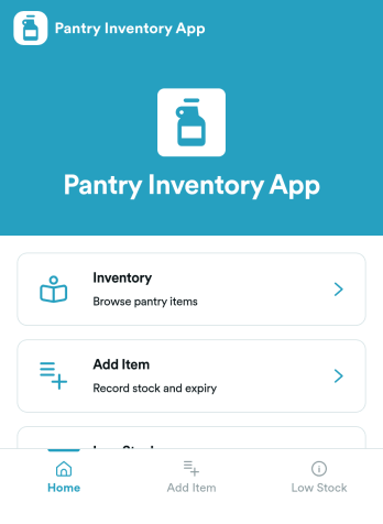 Pantry Inventory App Template
