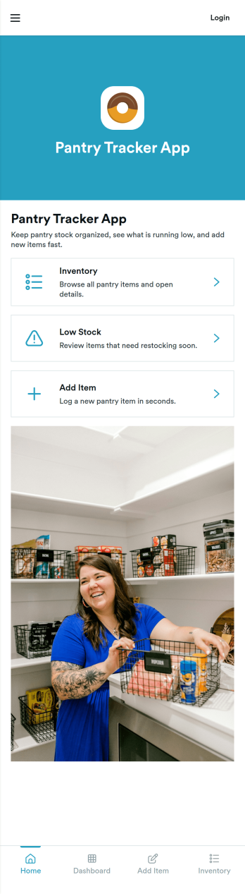 Pantry Tracker App Template
