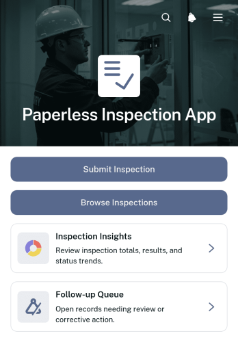 Paperless Inspection App Template
