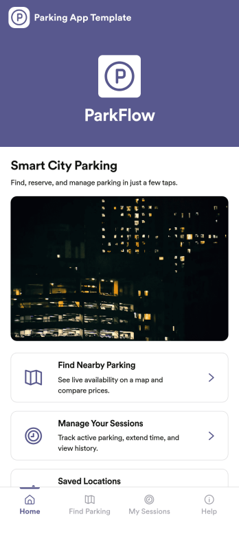 Parking App Template