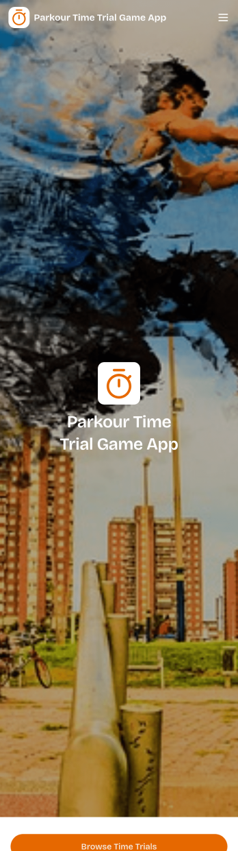 Parkour Time Trial Game App Template