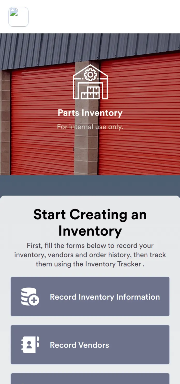 Parts Inventory App