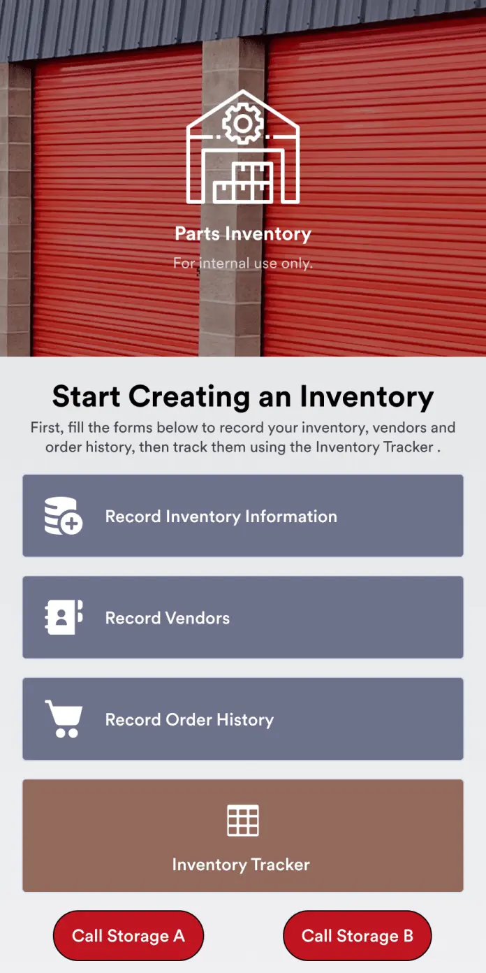 Parts Inventory App Template Jotform