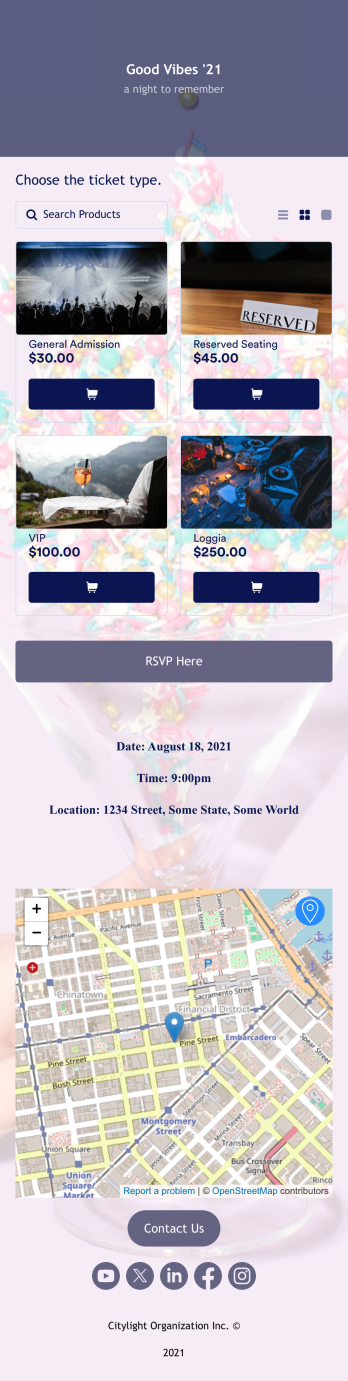 Party Invitation App Template