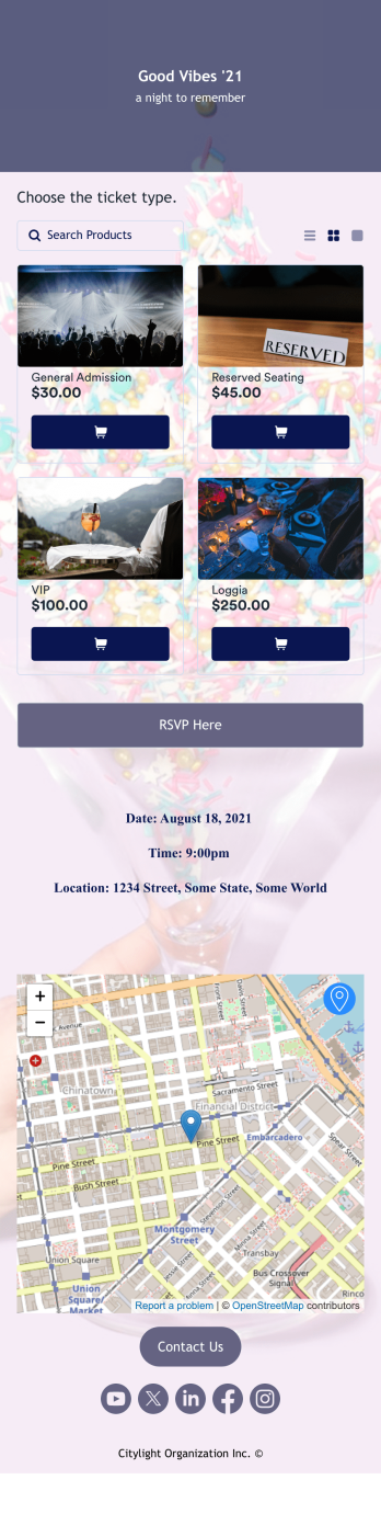 Party Invitation App Template