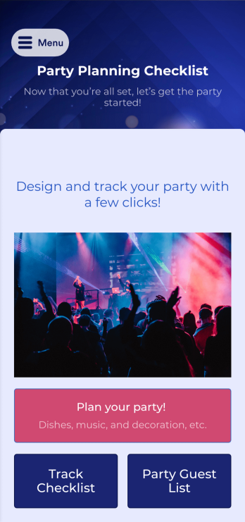 Party Planning Checklist App Template