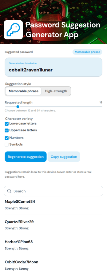 Password Generator App Template