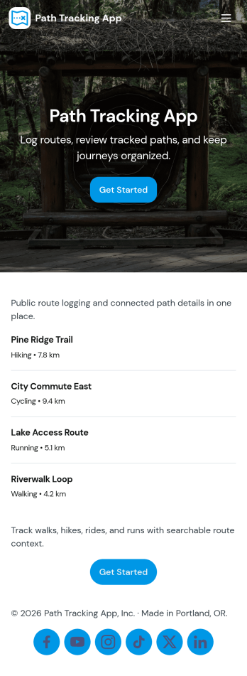 Path Tracking App Template