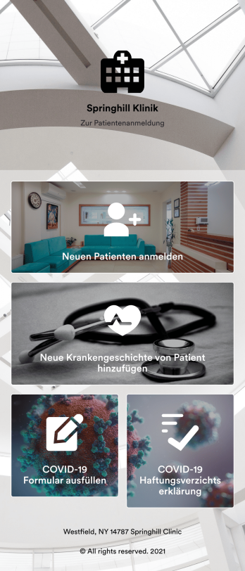 Patient Anmeldung App Template