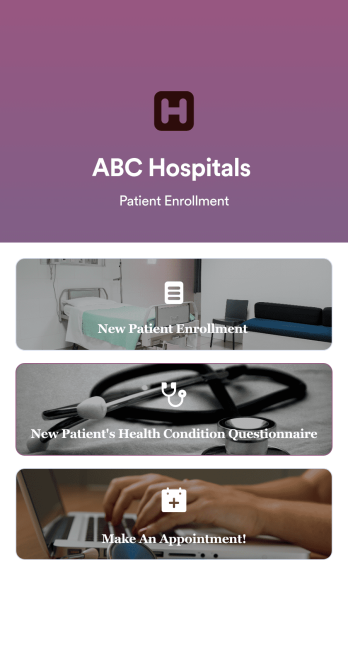 Patient Enrollment App Template