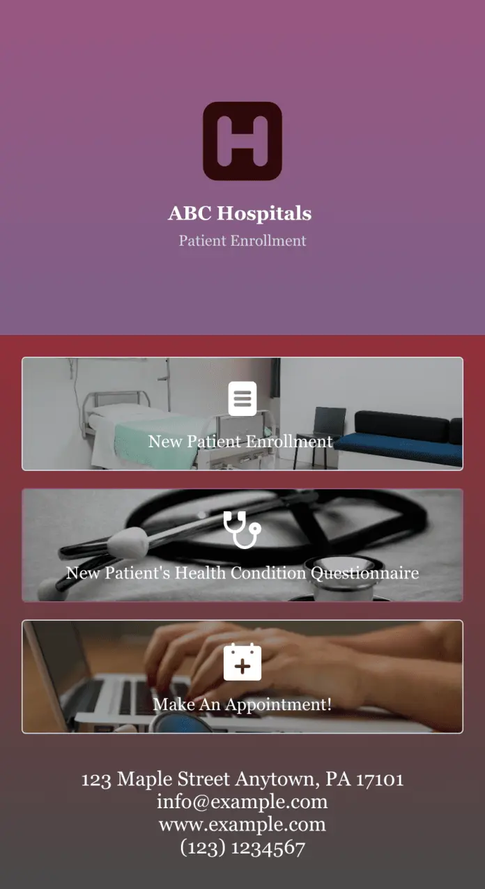 Patient Enrollment App