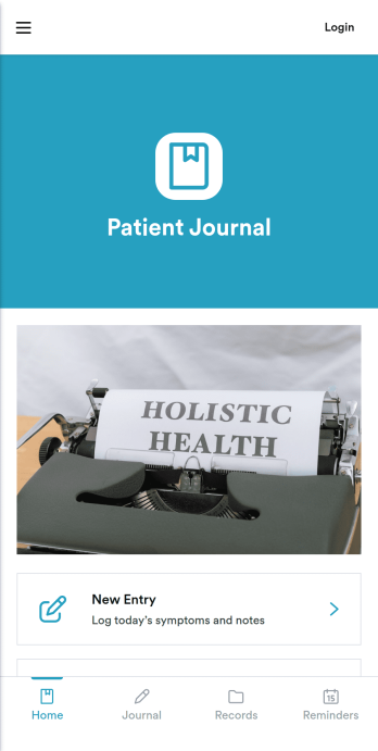 Patient Journal App Template