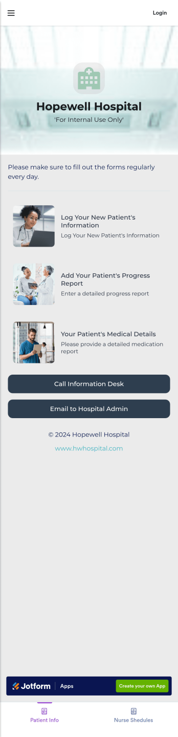 Custom Patient Management App