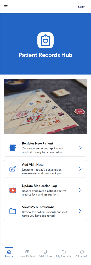 Patient Records App Template