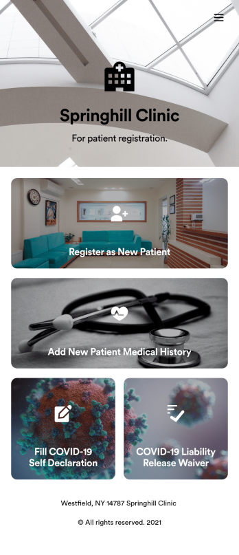 Patient Registration App Template