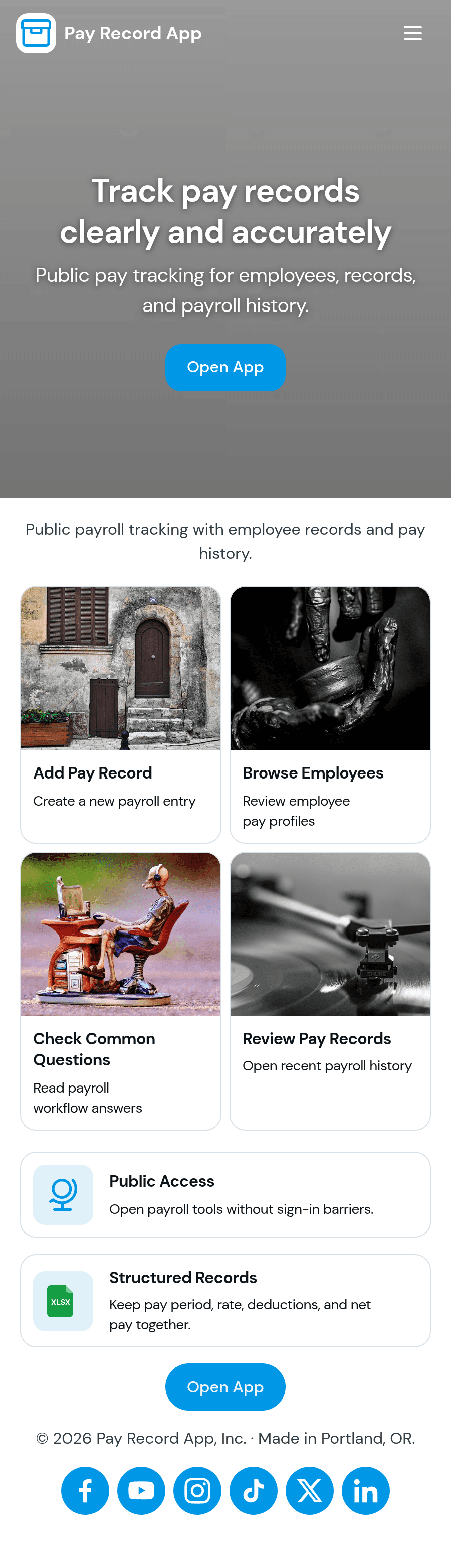 Pay Record App Template | Jotform